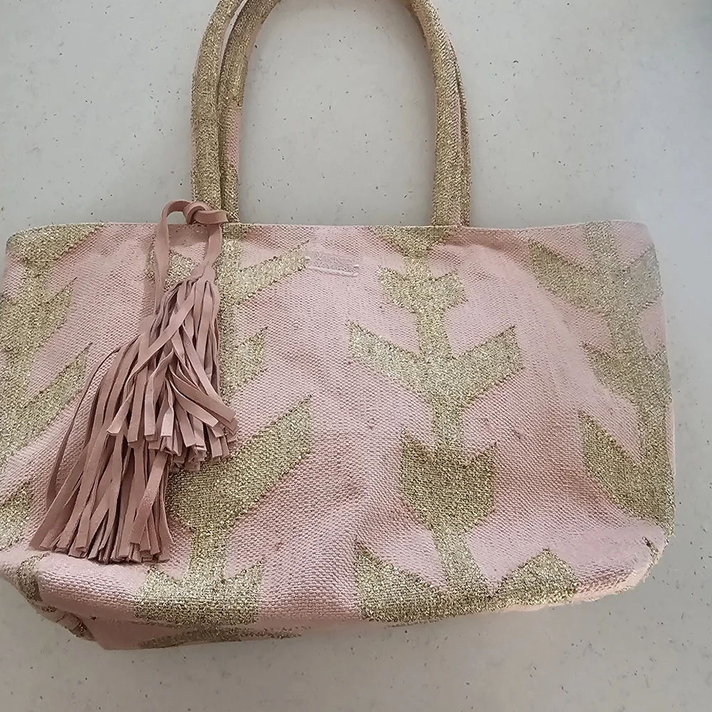 Pink and Gold Tote Bag